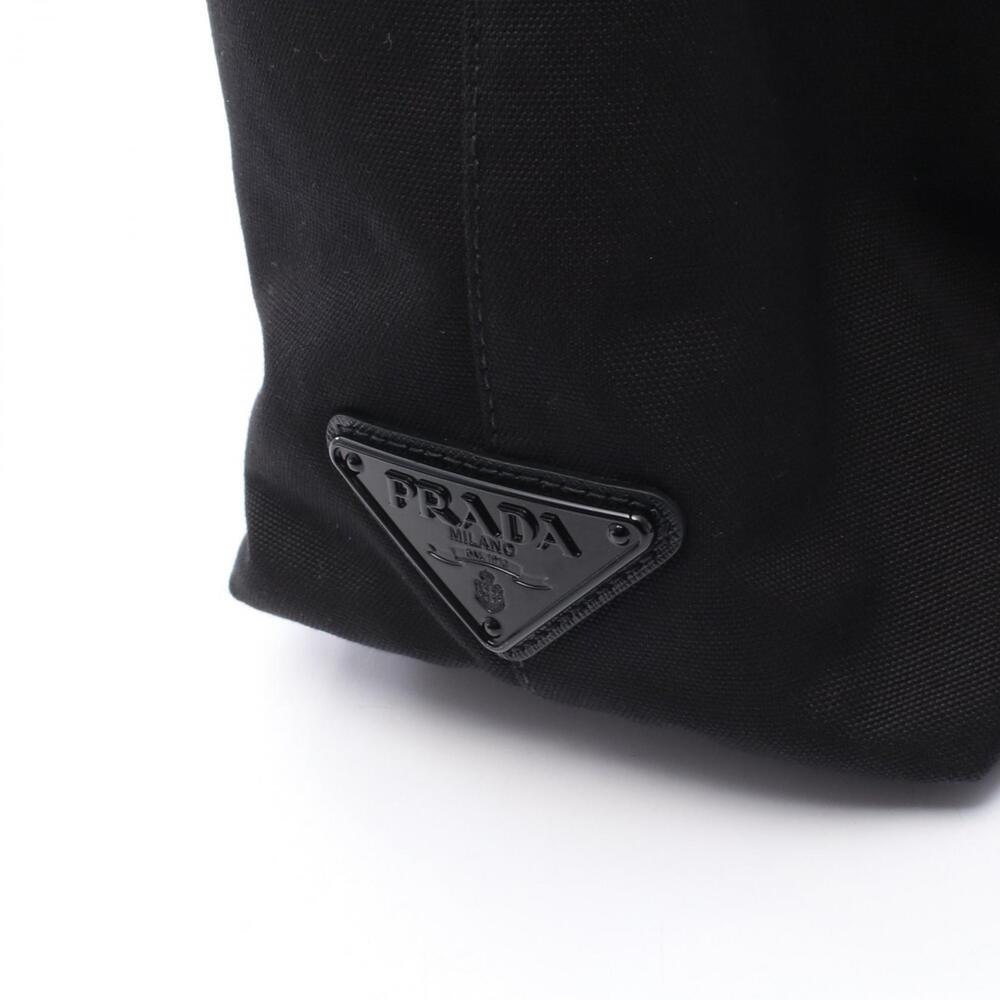 Prada Canapa tote bag black canvas - Picture 5 of 6